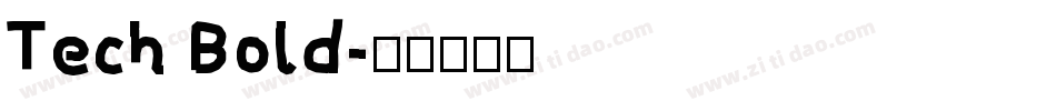 Tech Bold字体转换